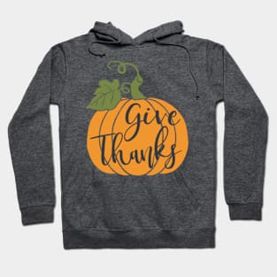 Give Thanks Pumpkin © GraphicLoveShop Hoodie